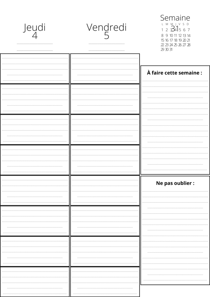 Agenda scolaire - calendrier professionnel - cahier de texte