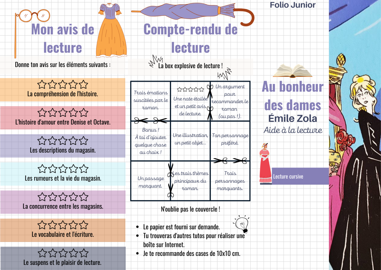 Brochure de lecture ⎮Au bonheur des dames – Flaubert and Co.